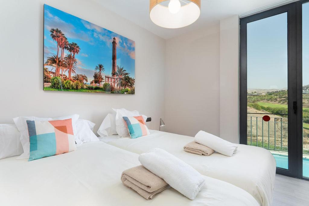 Villa Los Lagos 16 with privat Pool Salobre Golf Exterior foto